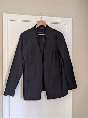 Apt. 9 Black Open-Front Blazer Jacket